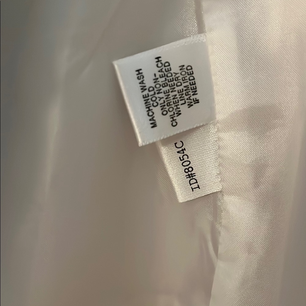 Ann Taylor White and Lavender Stripe Blazer with Notched Lapel - Picture 3 of 5